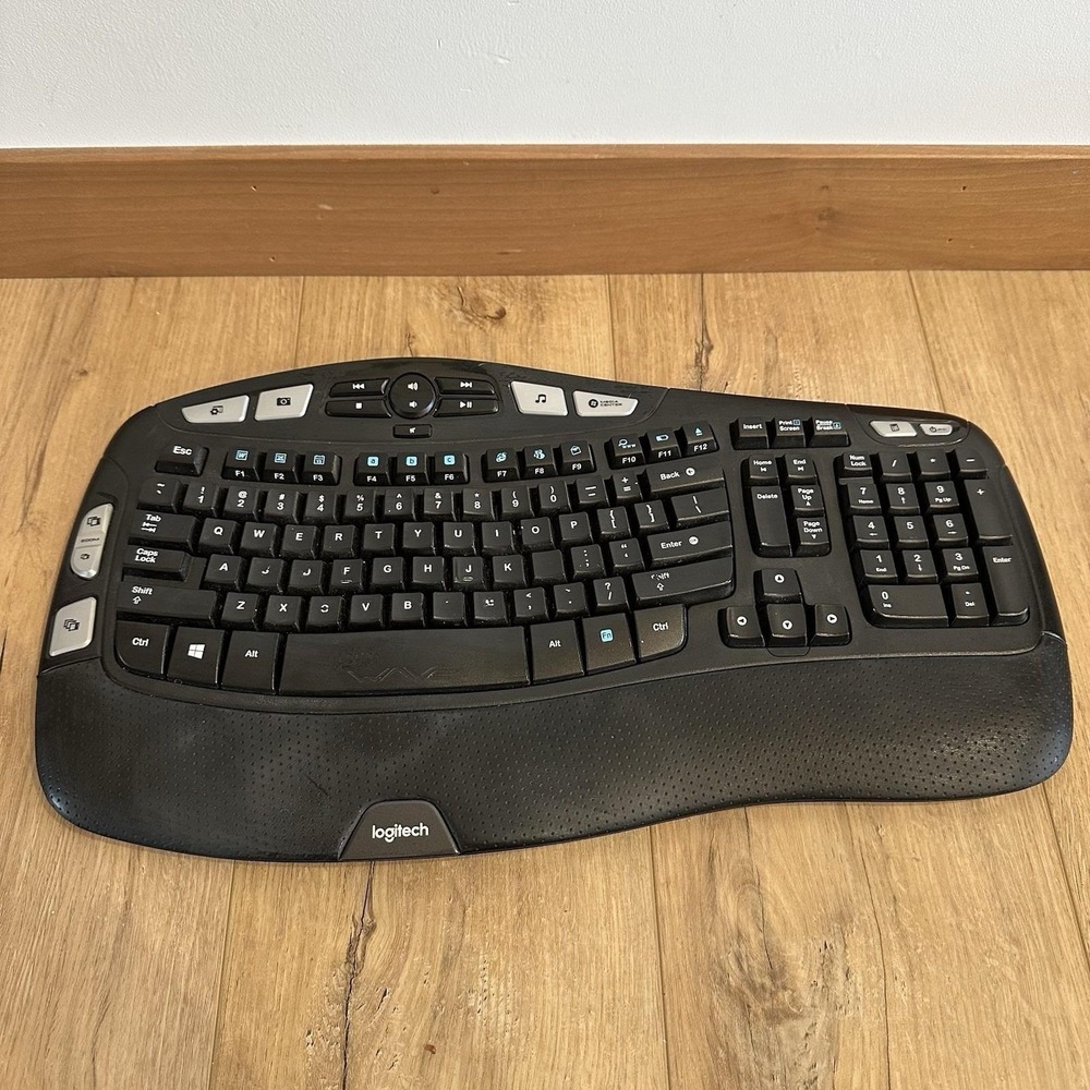 Logitech K350 (Y-R0053) Wireless Comfort Wave Ergonomics Keyboard TESTED‎ NO USB